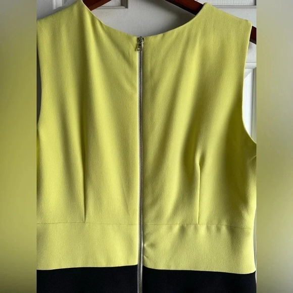 DZ color block dress. White, lime & black size 12. - Picture 4 of 8